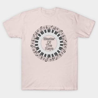 Master Of The Keys - Piano Notes T-Shirt